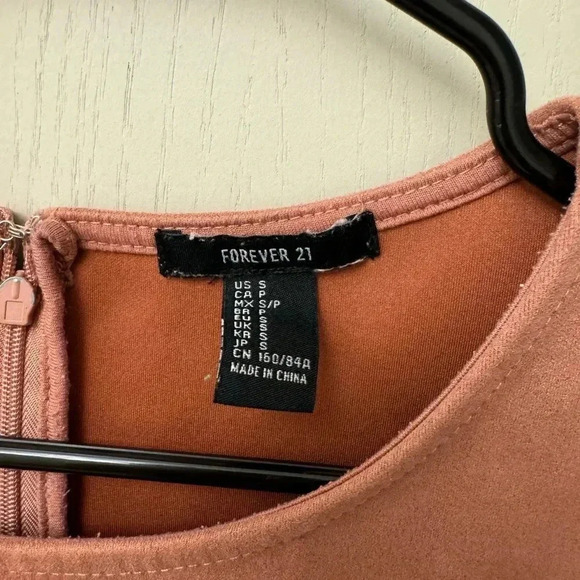 Pink Mauve Sleeveless Mini Dress Forever 21 Size Small - Picture 7 of 7